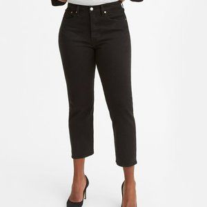 Levi's Premium Wedgie Straight Fit Jeans - Black, 30W x 28L